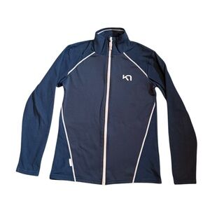 Kari Traa Dark Blue Zip-Up Jacket Fleece